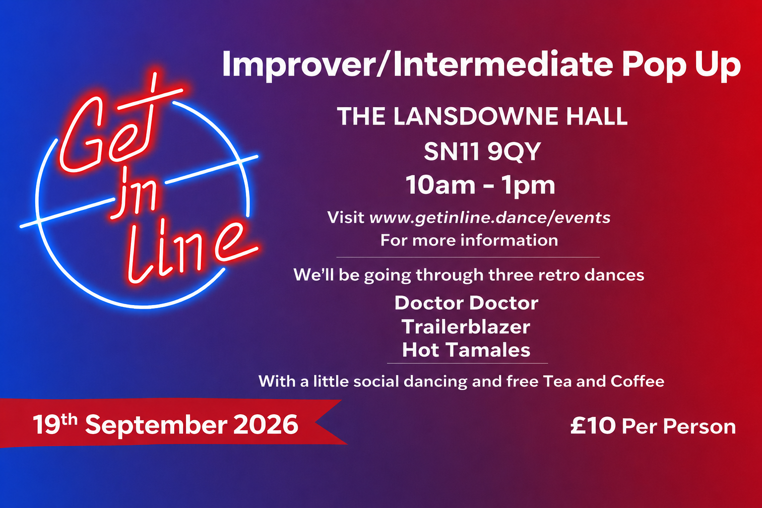 Improver / Intermediate Pop Up